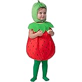 Spooktacular Creations Halloween Baby Strawberry Costume Toddler, Infant Fruit Costume for Girls Kids Halloween Dressup Party