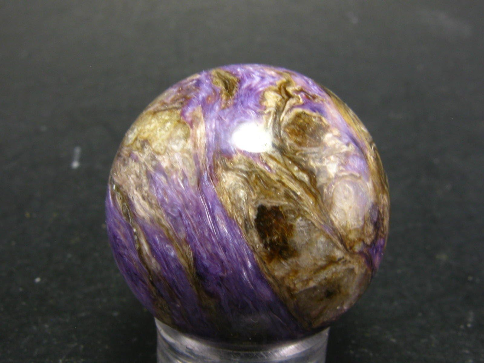 Charoite Ball Sphere From Russia - 1.0"