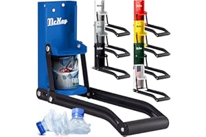 Mckay 16 oz. Metal Can Crusher, Heavy-Duty Wall-Mounted Smasher for Aluminum Seltzer, Soda, Beer Cans and Bottles for Recycling, Gadgets for Home - Blue