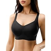 Womens Seamless Wireless Bra Push Up Full Coverage Bralettes No Underwire Everyday Bras Black