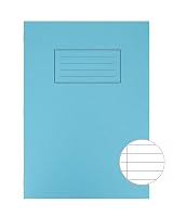 Silvine Exercise Book A4 Ruled with Margin Pack of 10 Blue view 2
