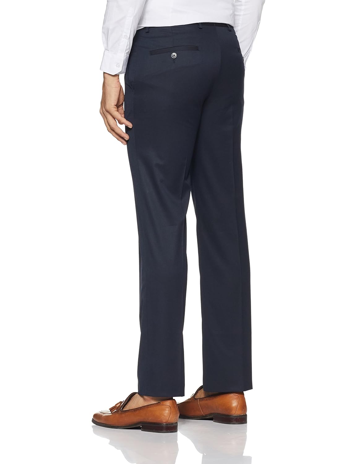 van heusen men's slim fit formal trousers