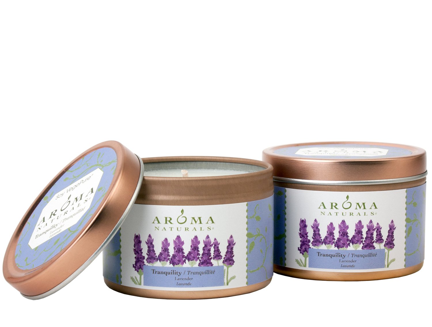 Amazon.com: Aroma Naturals Tranquility Square Glass Soy Candle ...