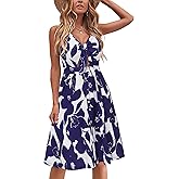 VOTEPRETTY Women's Summer Dresses Spring Sundresses Beach Clothes Outfit Vacation 2024 V Neck Casual Tropical Resort Hawaiian