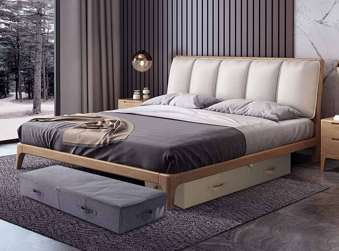 iwill CREATE PRO Large Under The Bed Storage Container for Duvets, Blankets Bedding Accessories, Black Gray: Home & Kitchen