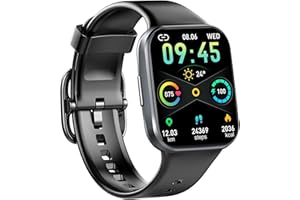 UAUE Smart Watch, 2023 Fitness Tracker Watch for Men Women, 1.69'' Touch Smartwatch Fitness Watch with Heart Rate Monitor/Pedometer/Sleep Monitor, 25 Sports Waterproof Activity Tracker for Android Molocy