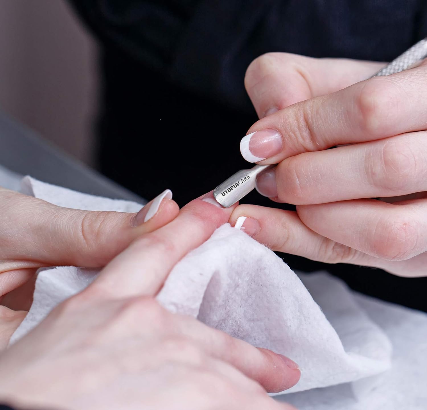 Cuticle Pusher and Cutter - Professional Grade Stainless Steel Cuticle Remover and Cutter - Durable Manicure and Pedicure Tool - for Fingernails and Toenails: Beauty