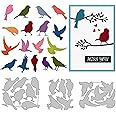 GLOBLELAND Bird Theme Cutting Dies Dove Embossing Stencil Template Crow Carbon Steel Crafting Die Cut for Card Making Scrapbooking Photo Album Decoration