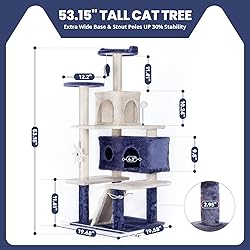 HYABi 53 Inch Ocean Theme Cat Tree