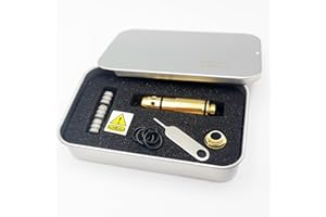 ARKSIGHT 9mm/380ACP/40S&W/45ACP Dry Fire Training Cartridge Integrated Snap Cap for Dry Fire Trainer,Red Dot Beam Bullet with Double O-Ring