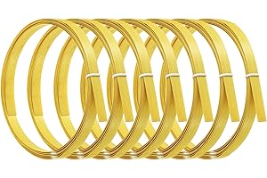 PATIKIL Bamboo Strips for Weaving 7/16" x 10 Ft, 7 Pack Thin Flat Wicker Rattan Cane Reed for Making Basket Webbing DIY Craft