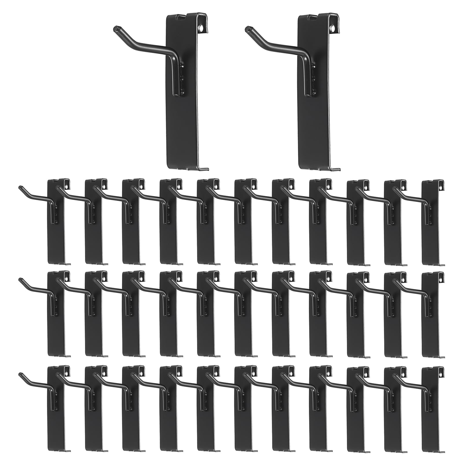 IGNPION 35Pcs Grid Panel Hooks, 5cm Retail Wall Grid Display Hooks for Display Stand Rack, Wire Grid Accessories Hangers for Shop, Garages, Workshops