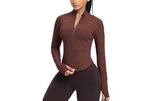 GYM RAINBOW Womens Zip Up Workout Jakcets Lightweight Slim Fit Running Athletic Jackets with Thumb Holes