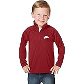 Little King NCAA Toddler Boys 1/4 Zip Pullover Wind Shirt-100% Polyester-Sizes 2T 3T 4T 5T