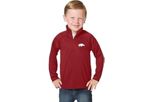 Little King NCAA Toddler Boys 1/4 Zip Pullover Wind Shirt-100% Polyester-Sizes 2T 3T 4T 5T