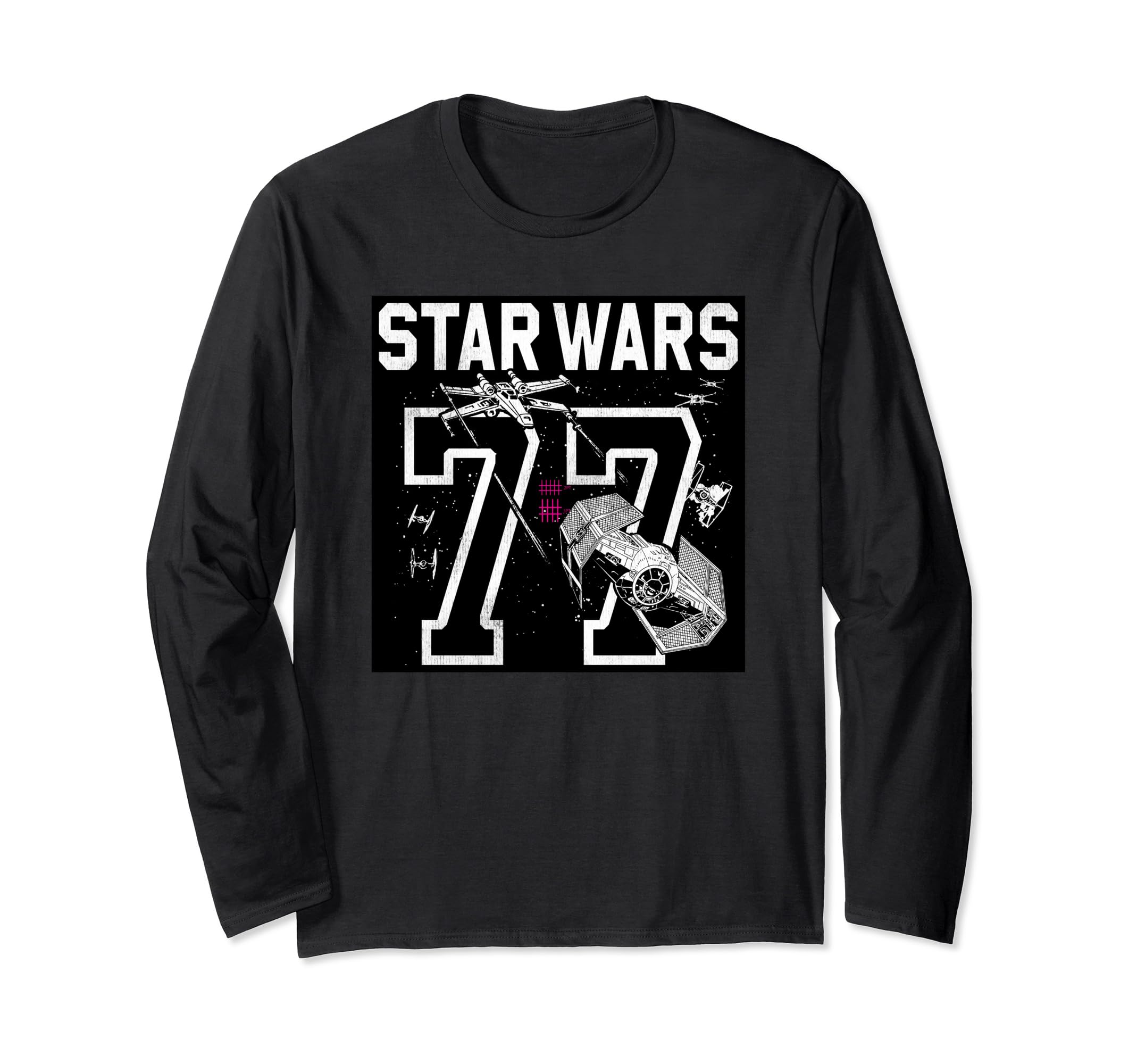 Star Wars '77 Collegiate Jersey Dog Fight Long Sleeve T-Shirt