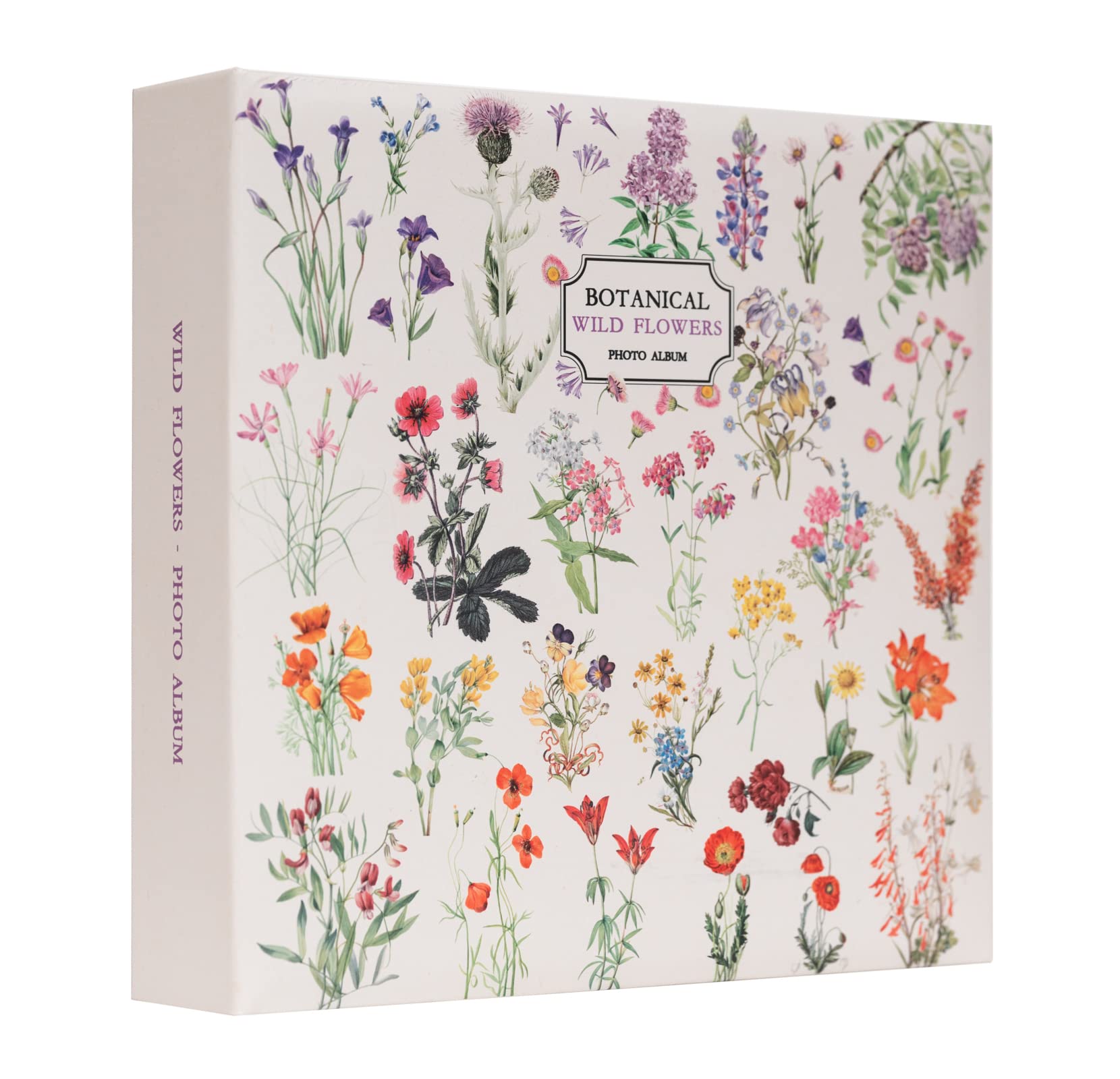 Grupo Erik 6x4 Photo Album - Wild Flowers | 10x15 cm, 200 Pockets Photo Albums 6x4, Memory Book | Flowers Gifts Under 15 Pounds, Cute Gifts For Women & For Men