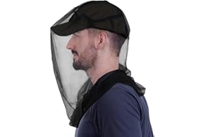 South to East Premium Mosquito Head Net for Insect 1 Pack, Ultra Large & Long, Extra Fine Holes, Fly & Bug Protection Gear fo