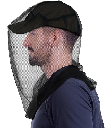 Moustiquaire Pour Chapeau MFH – Protection Insectes, Vert OD, élastique, Légère