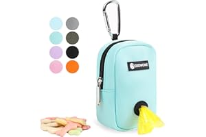 COOWONE Dog Treat Pouch Dog Poop Bag Holder For Leashes, Pets Snack Container With Inner Mesh Bag, Puppy Supplies Perfect For Training And Walking - Hands Free Dog Waste Bag Dispenser -Dog Travel Accessories