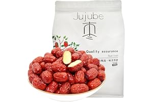DGYLHBJ Jujube Dates, 2.2LB/1000g Chinese Red Date, Selected Dried Jujubes, for Tea, Baking, Cooking, Chewy Snacks Without Additives, 红枣 (Small Date-2.2LB)