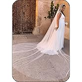 Pearl Bridal Wedding Veil Cathedral Length Veils for Brides Tulle Veils