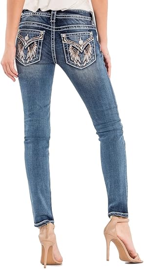 jeans with wings on back pockets