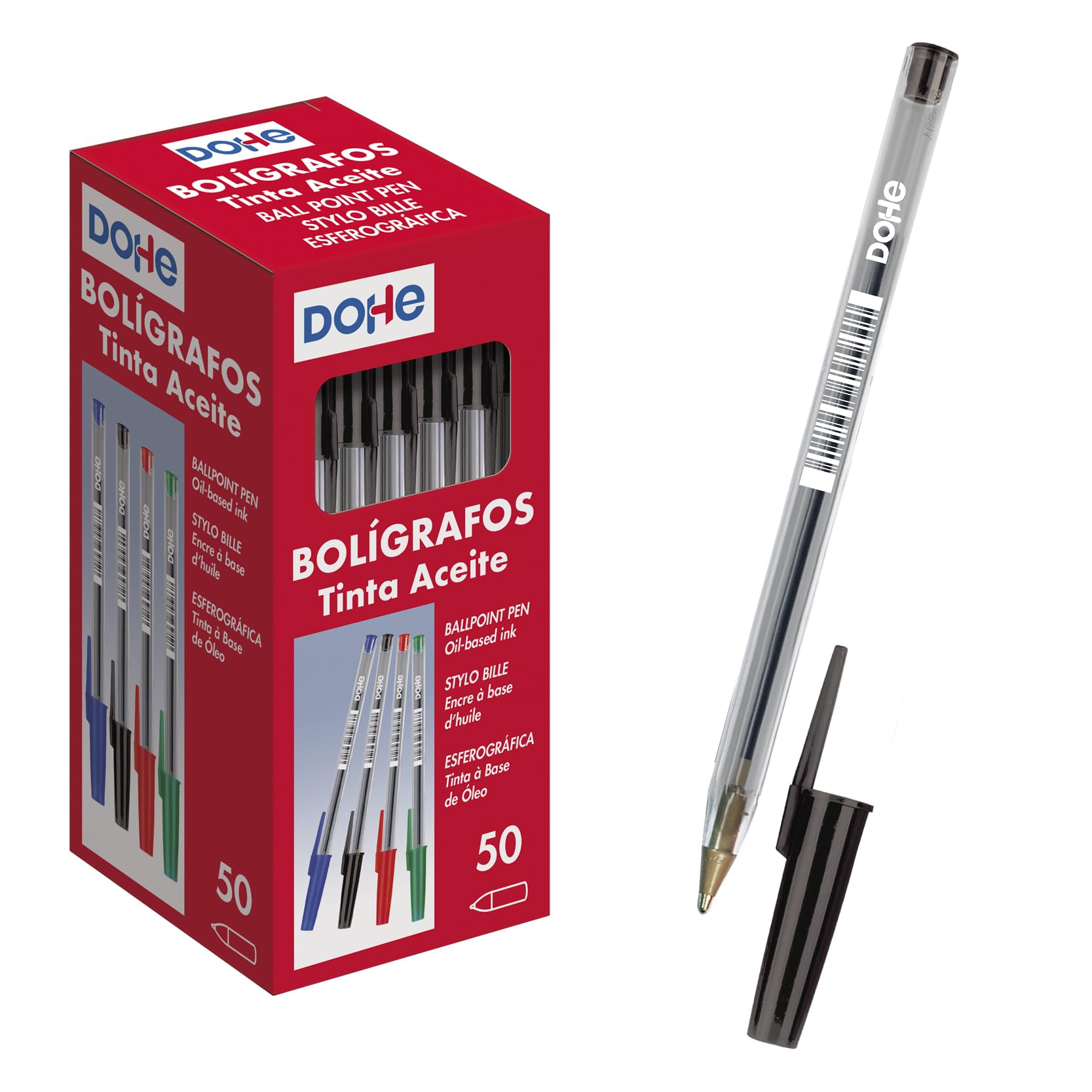 MTL Dohe – Box of Pens with Hood – 1.0 mm – 50 Units – Black