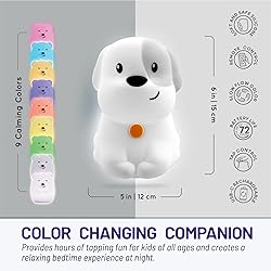 Lumipets Night Light for Kids, Silicone Nursery