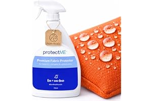 protectME Fabric Protector and Stain Resistant Spray - Upholstery Fabric Spray for Stain Guard for Carpet, Shoes, Couch, Sofa