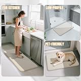 Yimobra Memory Foam Bath Mat Large 51 x 81 cm Cream Non-Slip 1.5 cm view 6