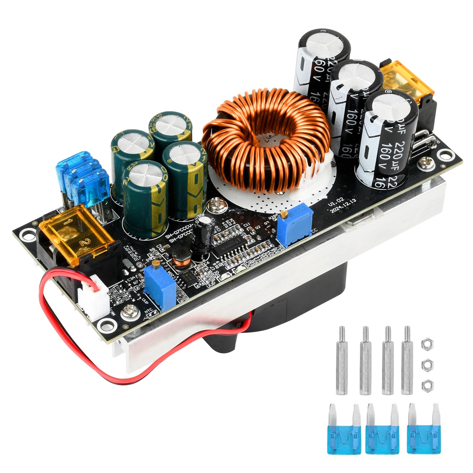 Photo 1 of 1200W Voltage Converter,Aideepen 20A Boost Converter Voltage Regulator DC-DC Boost Converter Car Step-up Power Supply Module Adjustable Voltage Converter 14V-85V to 14-120V