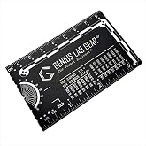 The Authentic Pocket Engineer: Small 3 Inch Metal Engineering Ruler Tool | Stainless Steel Multitool for Engineers, Engineering Reference Info for Precision Drawings, EDC for College &amp; Professionals