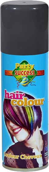 Party Success Temporary Hair Colour Spray Grey 125ml Wash Out Instant Colour view 2