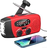 SOLARBABY Wind Up Solar Radio AM FM 2000mAh Power Bank LED Torch Emergency Crank