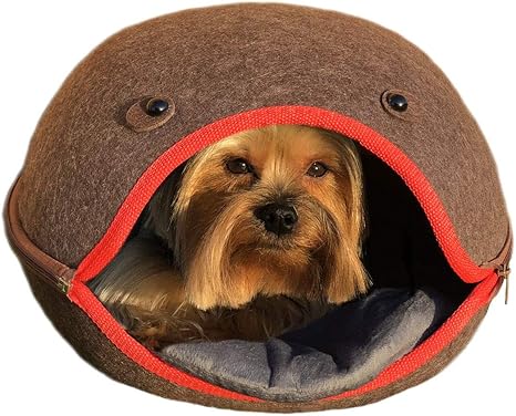 Amazon Com Brown Felted Wool Dog Cat Puppy Rabbit Pet Sleeping