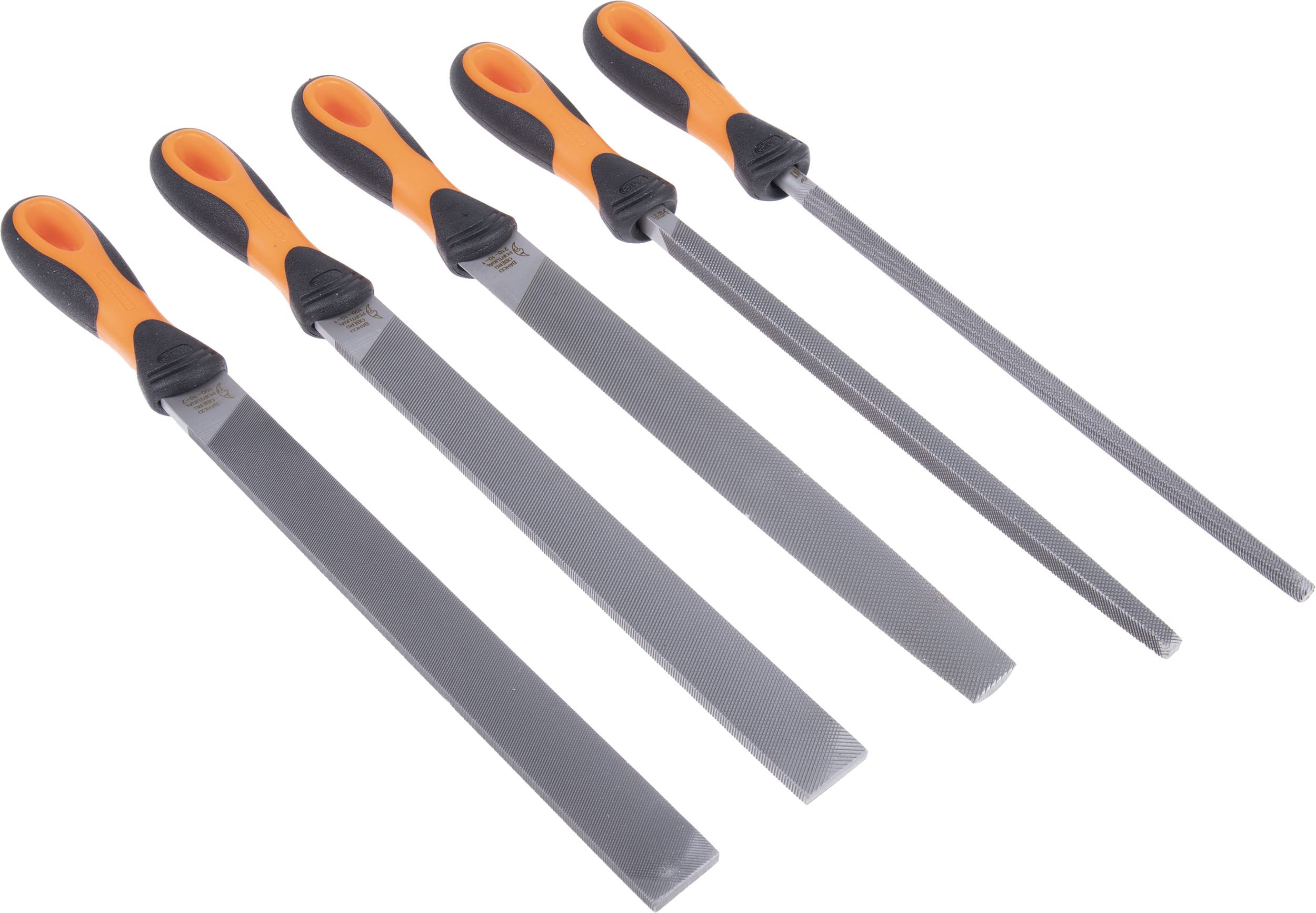 Bahco 1-478-10-1-2 10-inch Assorted File Set with Handle