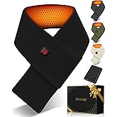 Genovega Women Men Heated Scarf with 6000mAh Battery,Portable Power Bank for Long Lasting Graphene Heating,Winter Warm Gifts