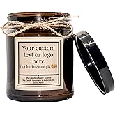 My Candles Make Scents | Personalized | Handcrafted Soy Candle | 4oz or 9oz Amber & Clear Jars| Many Scents to Choose from (Lavender Sage Rosemary)