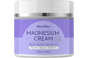 Magnesium Cream for Sleep & Muscle Relief: Topical Night Calming & Deep Relaxation - Restless Cramps Leg & Joint Care Lotion 