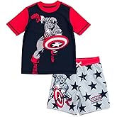 Marvel Raglan Rash Guard and Swim Trunks UPF 50+ Outfit Set Toddler to Big Kid Sizes (2T - 18-20)