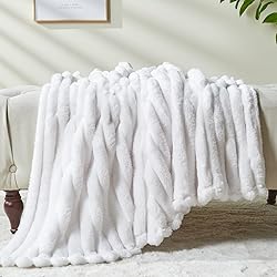 NEWCOSPLAY Super Soft Throw Blanket White Premium