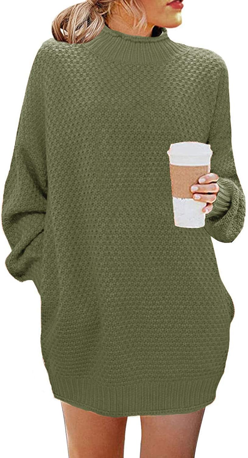 oversized sweater dress with pockets