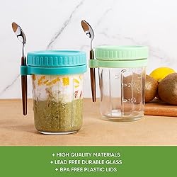 KITCHOP Overnight Oats Containers with Lids and