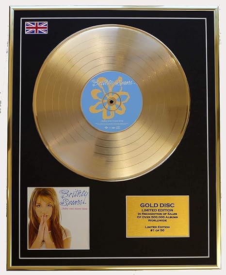 Britney Spears Gold Disc Record Limited Edition Baby One More Time Amazon De Kuche Haushalt
