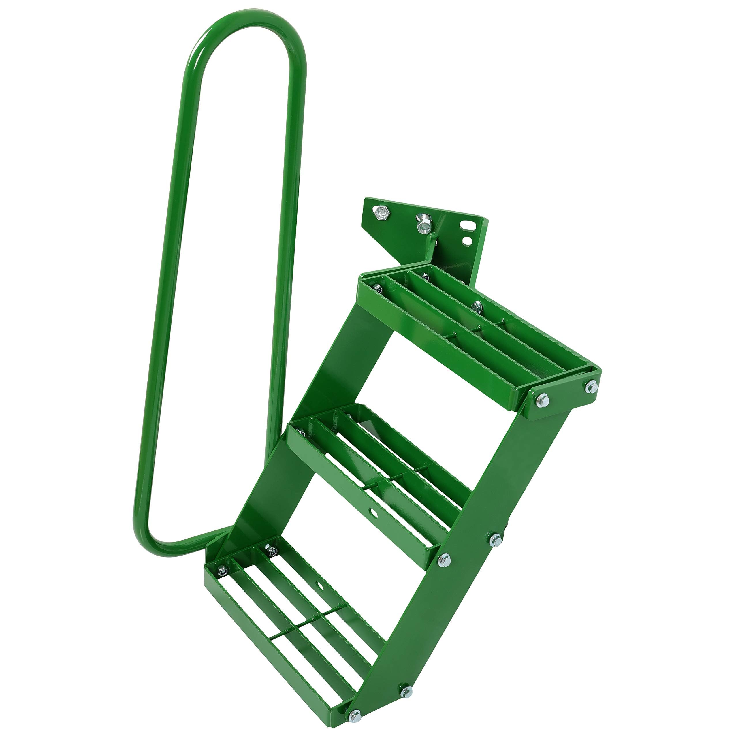 Photo 1 of HECASA Left Hand Stair Step Kit Compatible with John Deere 4050 4240 4430 4630 4440 4230 4555 4650 4850 4955 LH Handrail Powder Coated Durable Steel Tractor Step