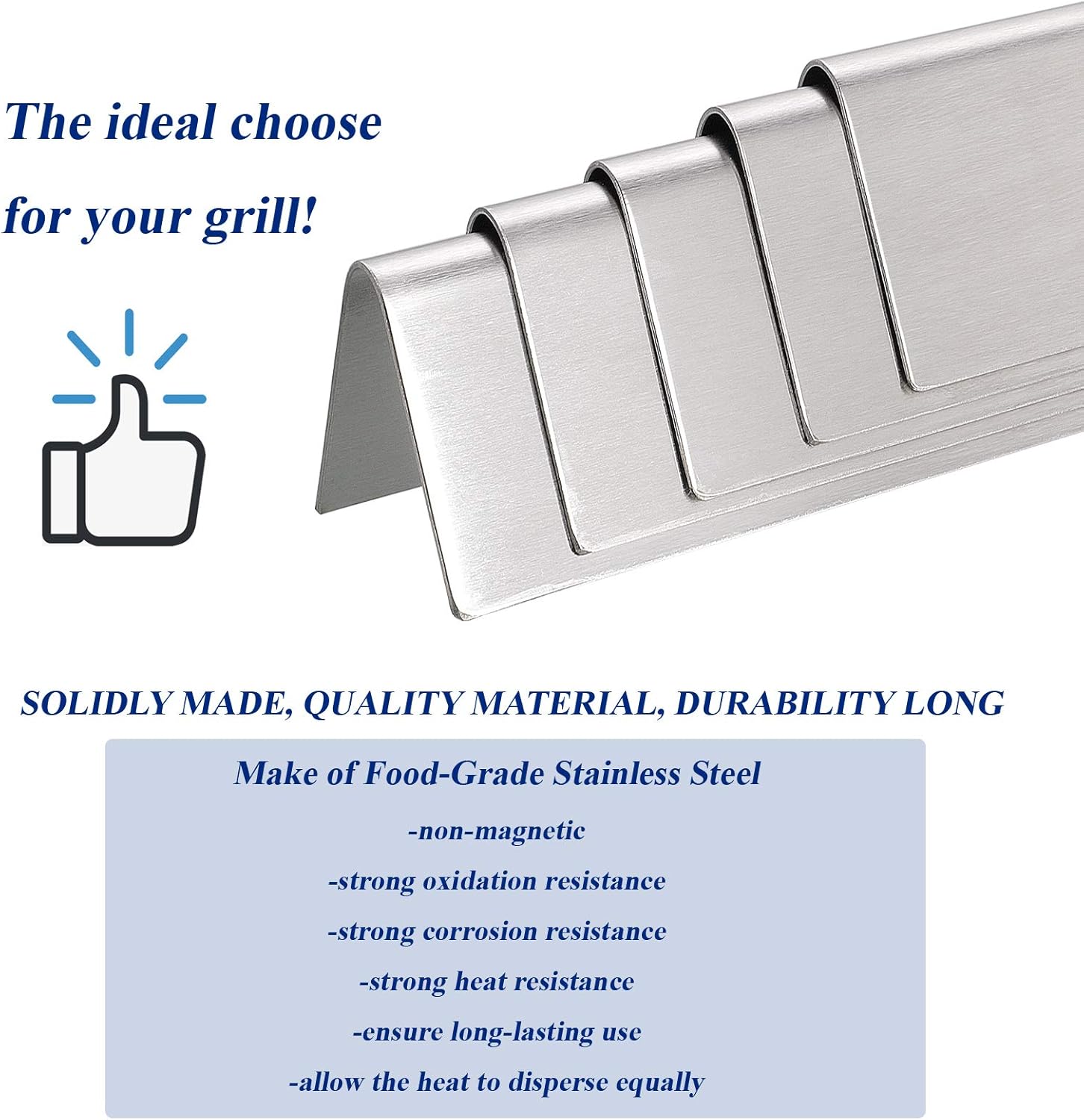 Utheer 7620 Grill Flavor Bars 17.5 Inch for Weber Genesis 300 Series E310 S310 E320 E330 EP310 EP320 EP330 Gas Grill Replacement Parts (Front Mounted Control Panel), 16 GA Non Magnetic Stainless Steel : Garden & Outdoor