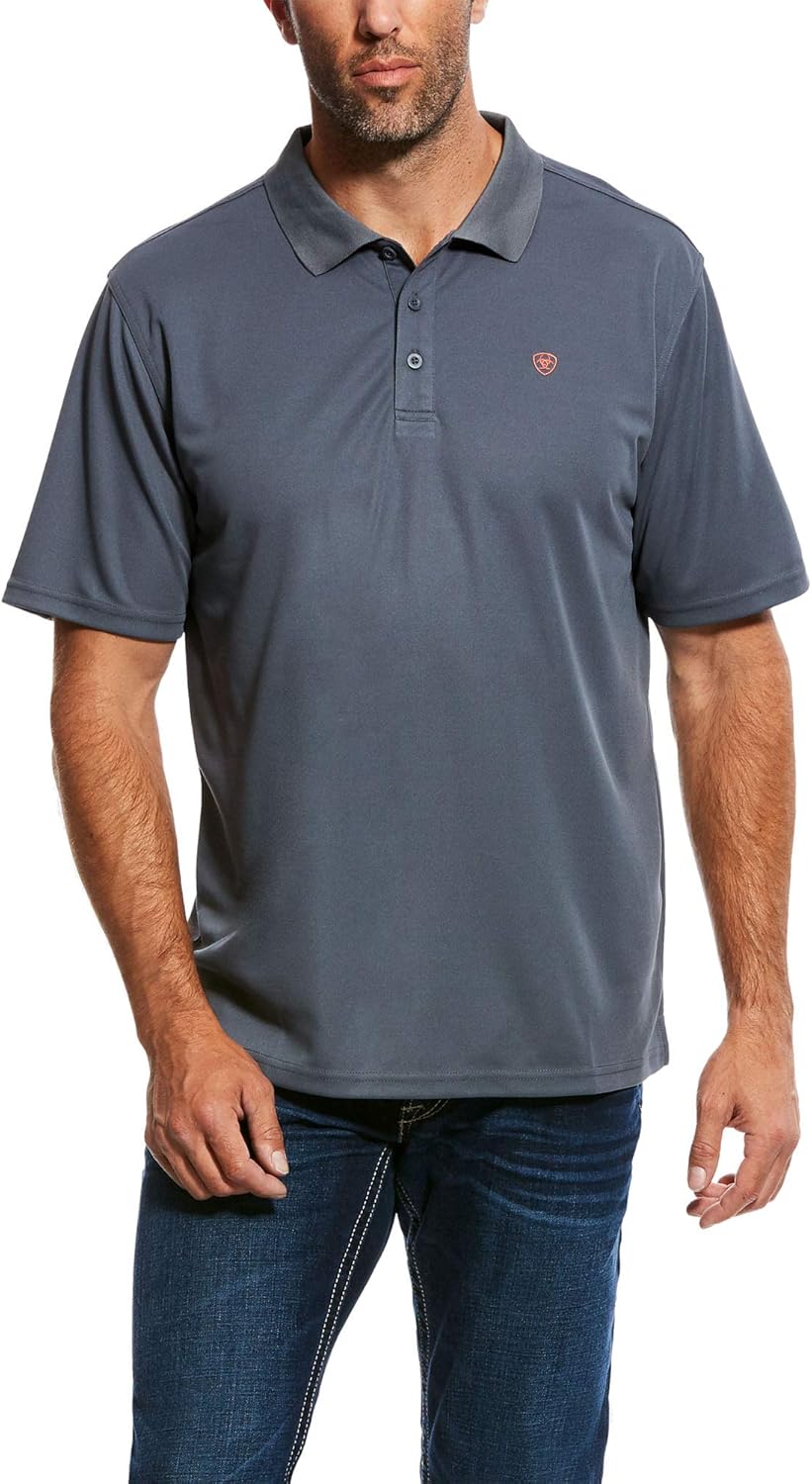 Ariat Men's AC Mesh Venttek Polo Shirt: Clothing
