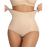 OEAK Tummy Control Shapewear for Women Seamless Girdle High Waisted Body Shaper Underwear Panty Smooth Under Dress Shapewear Nude Briefs Small