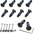 MIMIRACLE Scooter Forehead Head Screw Accessories - Carbon Steel Fixed Screw Kit (10 PCS) Compatible with Xiaomi M365 1s Pro Mi3 Ninebot Max G30/ES Series F Series Electric Scooter